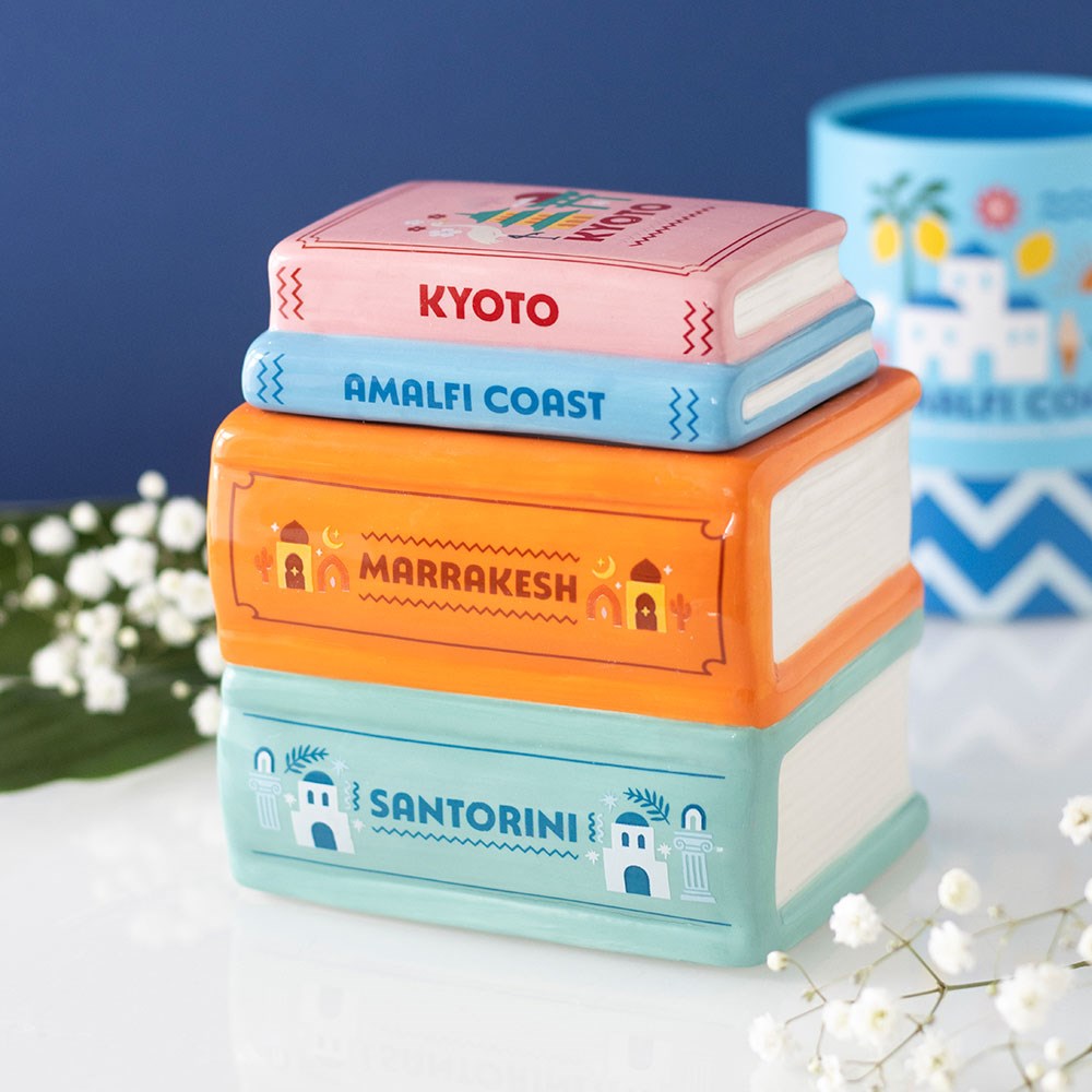 Book Stack Wax Burner