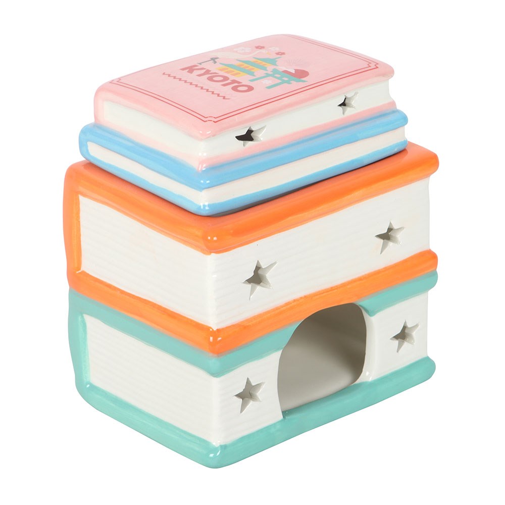 Book Stack Wax Burner