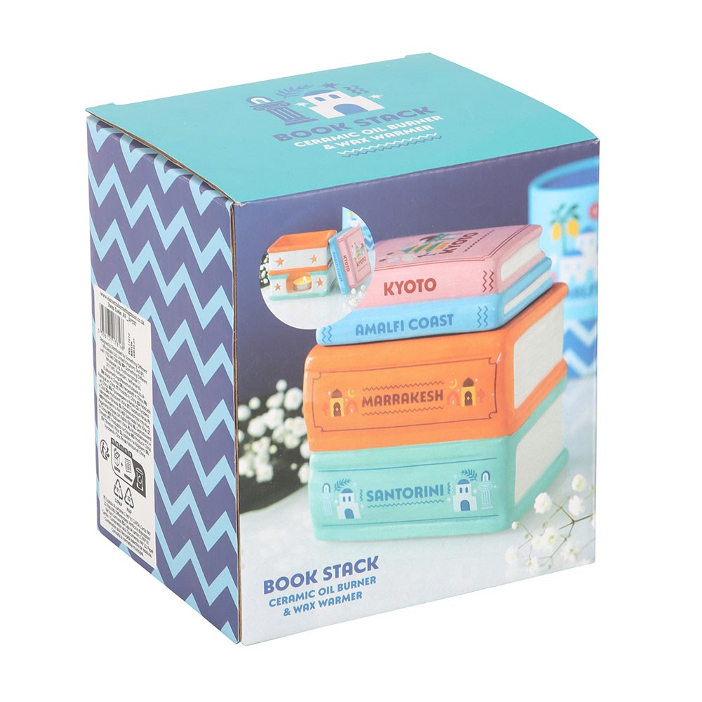 Book Stack Wax Burner