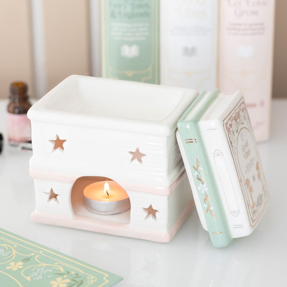 Book Stack Wax Burner