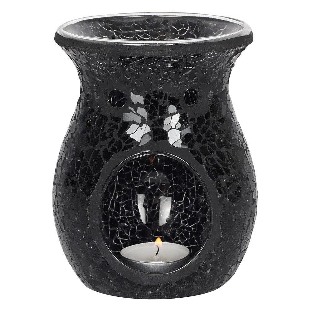 Large Black Crackle Burner