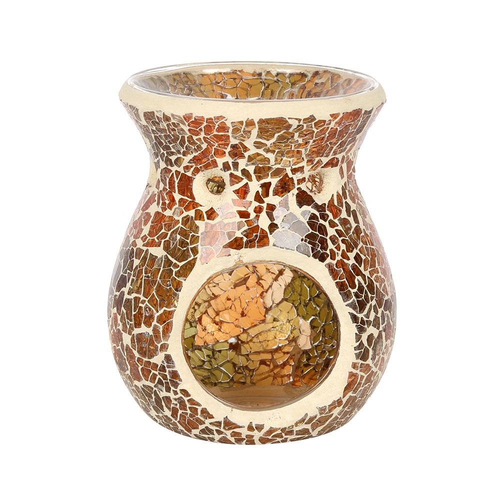 Small Brown Crackle Burner